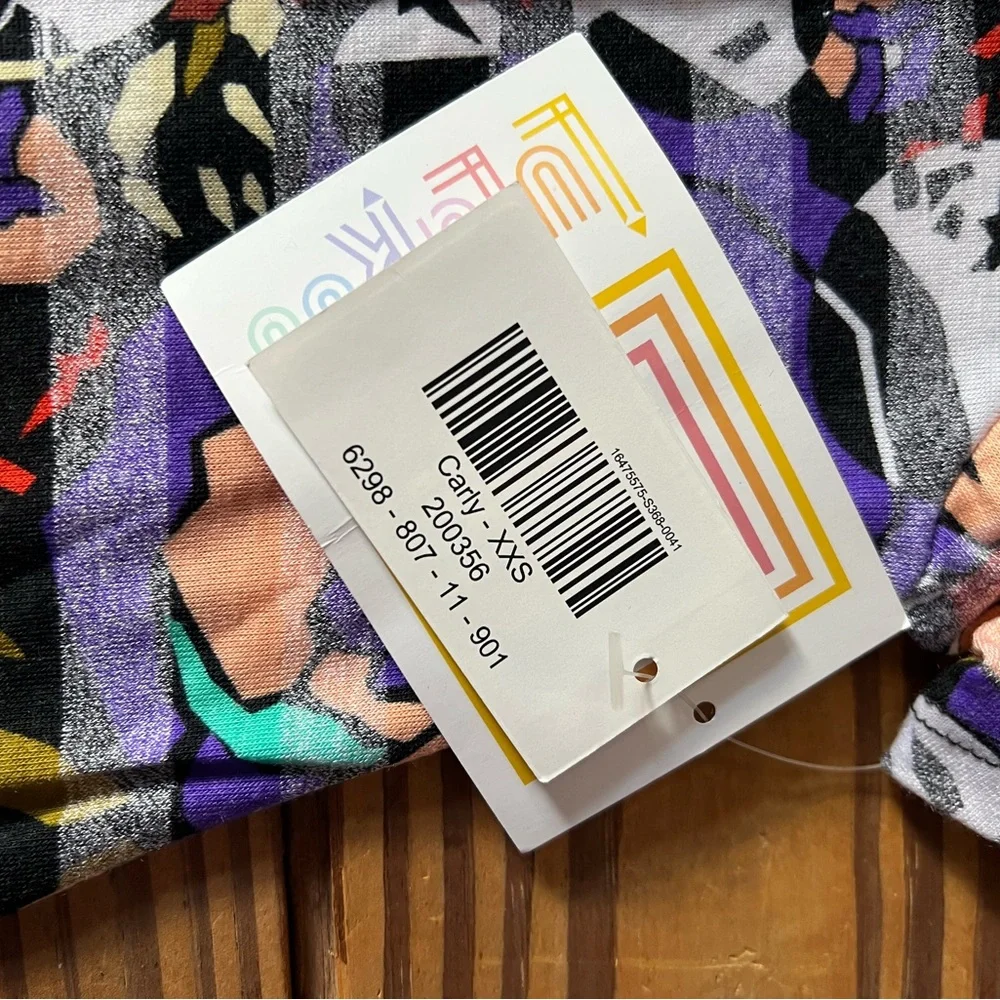 Lularoe Colorful Abstract Patterned Dress - Picture 3 of 5